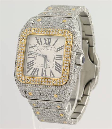 cartier box watch|18k cartier watch.